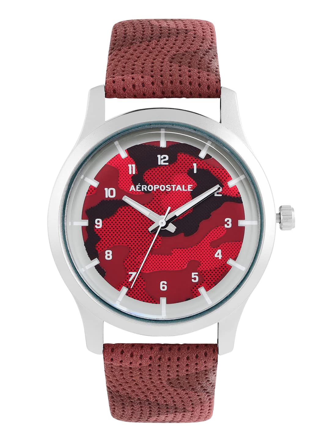 AEROPOSTALE "AERO_AW_A7-2_RD Classic Men’s Analog Quartz Wrist Watch,Red Camouflage Print Dial, Reflective White Print, Faux PU Leather Red Camouflage Wrist Band flip Buckle Water Resistant 3.0 ATM. (B0BBVZTLG9) Amazon Price History, Amazon Price Tracker