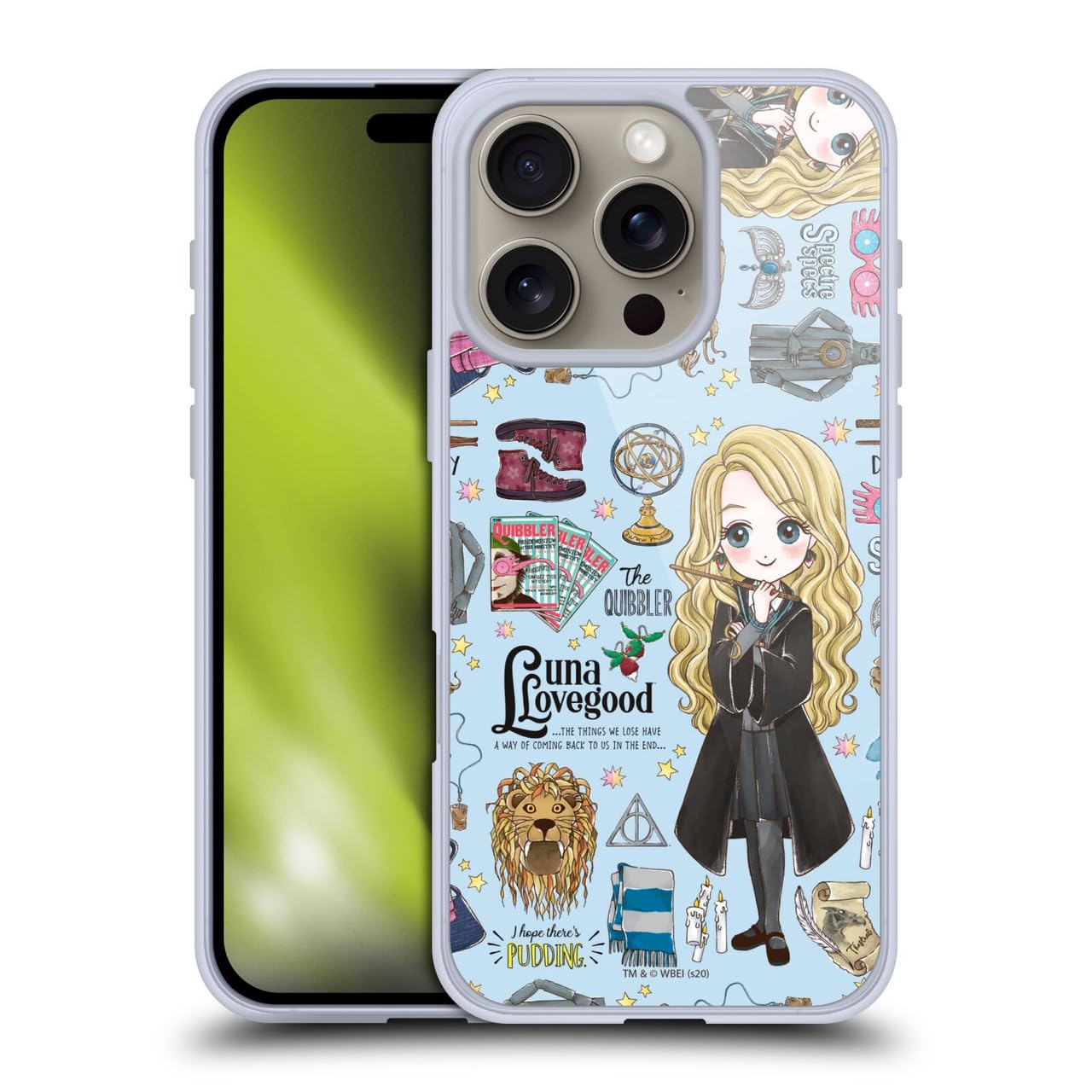 Head Case Designs Licenciado Oficialmente Harry Potter Patrón Luna Reliquias de la Muerte XXXVII Caso Funda de Gel Suave Compatible con Apple iPhone 12 / iPhone 12 Pro — view 92