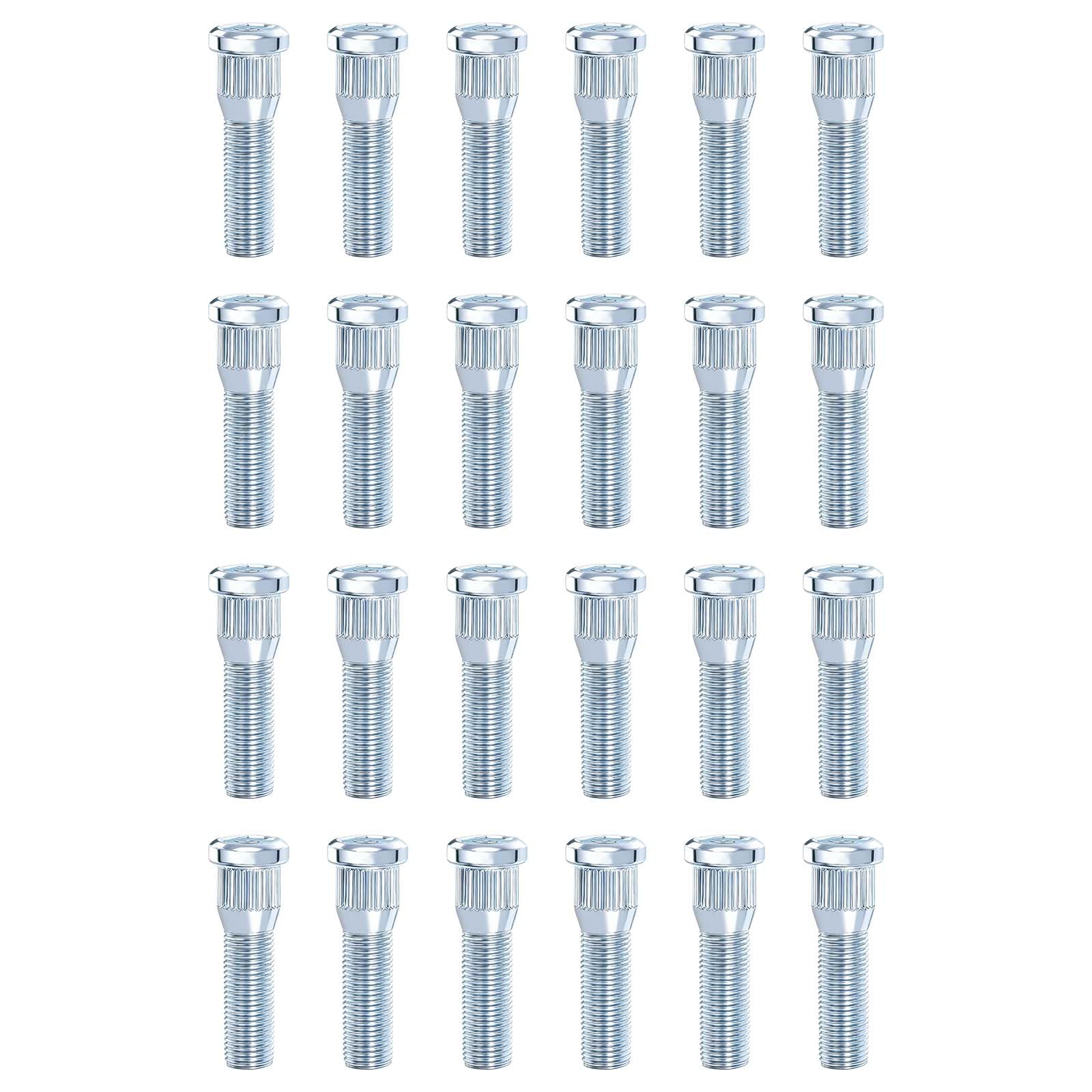 Photo 1 of 1/2-20 UNF Thread Wheel Studs,55mm(2.2'') Lenght Heavy Duty Trailer Lug Studs Compatible with Utility Trailers, RVs, and Campers,Trailer Lug Bolts Supports 2,000 to 7,000 lb Axle, 24PCS