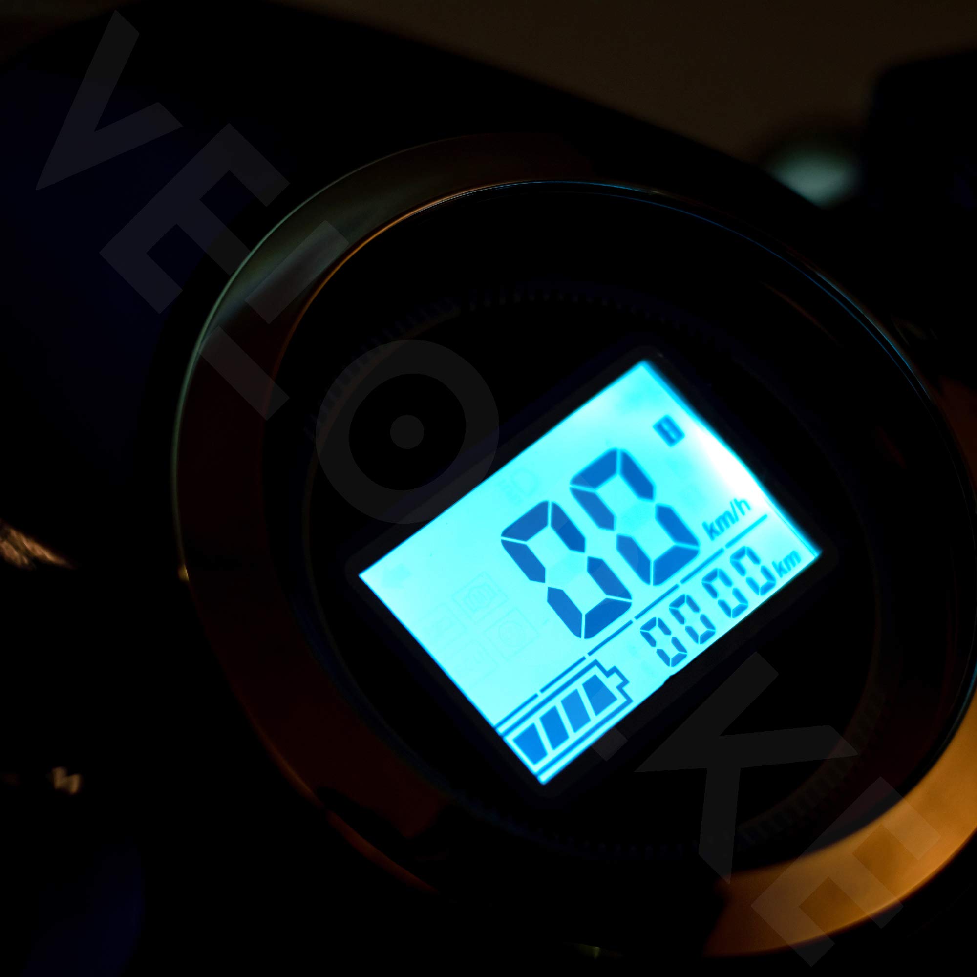 VELECO FASTER - Dispositivo de movilidad de 4 ruedas - Totalmente ensamblado y listo para usar - Seguro y estable - Alarma - Almacenamiento espacioso y portavasos (ROJO)
