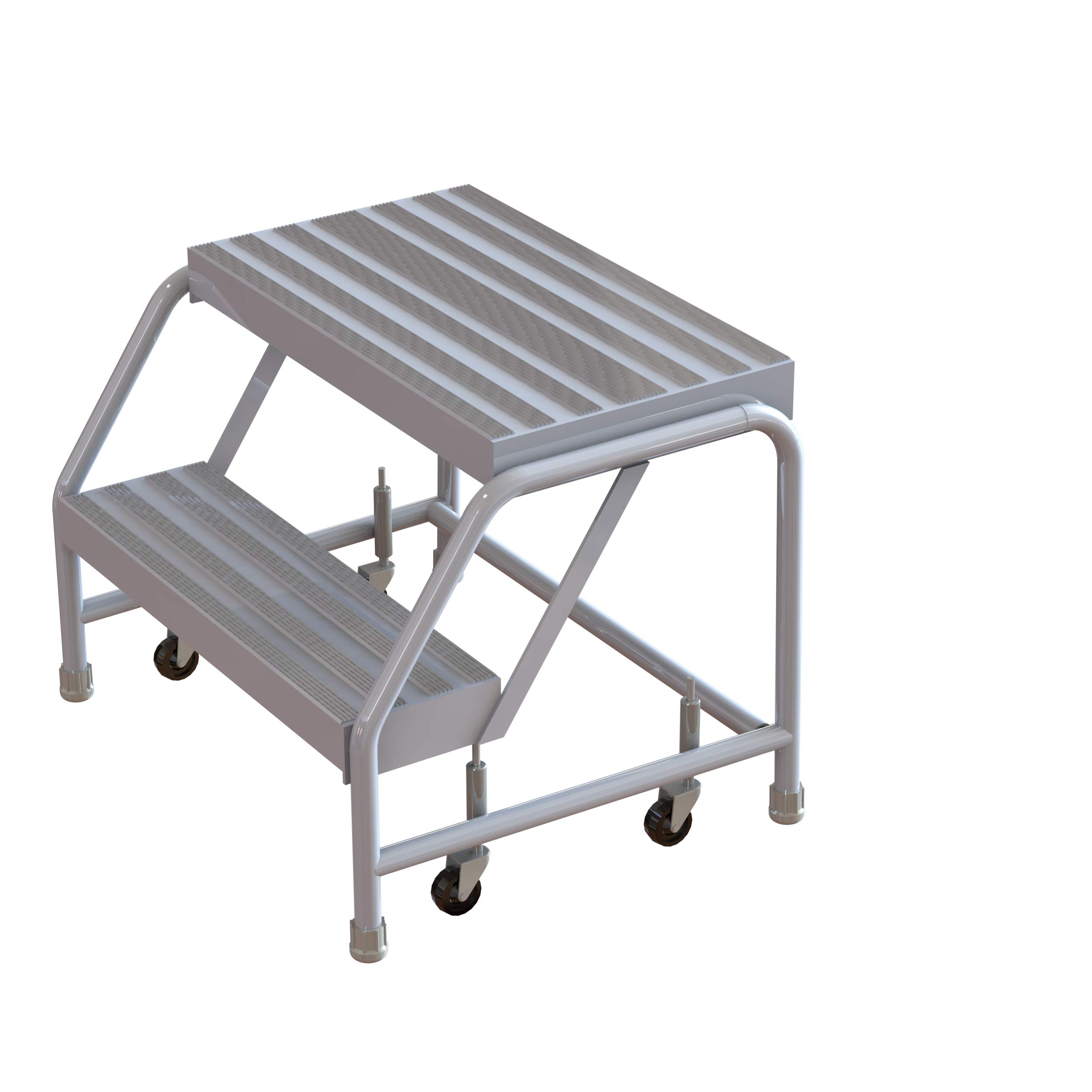 Tri Arc 2-Step / Sold Ribbed Tread / 16-inch Wide Step Ladders