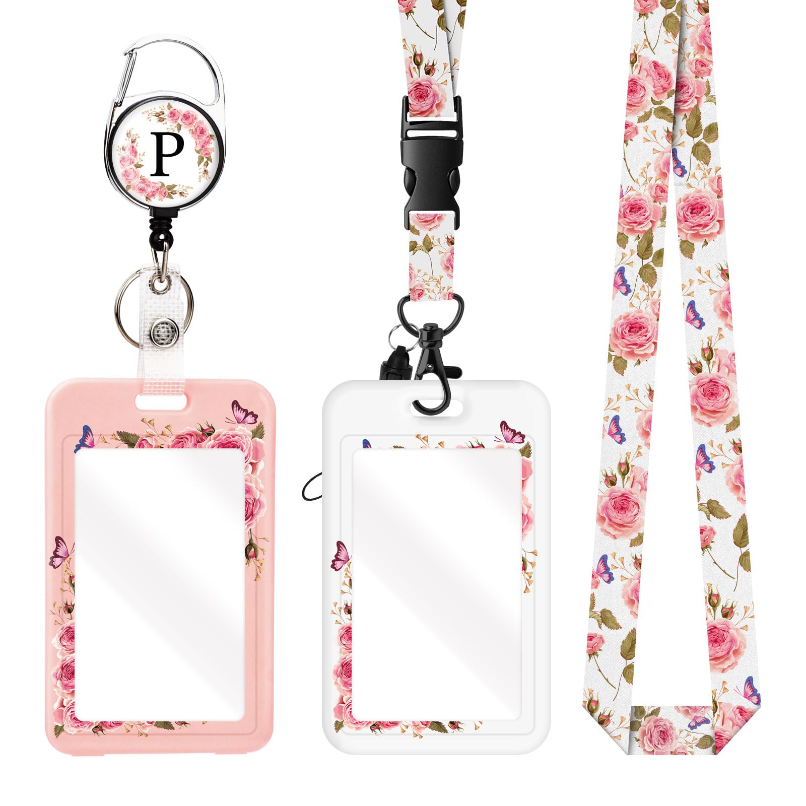 2 Pack A-Z Letter Lanyard with Card Holders - Image 2