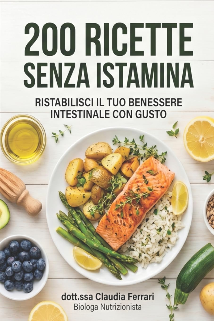 200 Ricette Senza Istamina: il ricettario definitivo per l'intolleranza all'istamina. Piatti gustosi e facili per ritrovare il benessere a tavola. (Ricette per la tua salute)