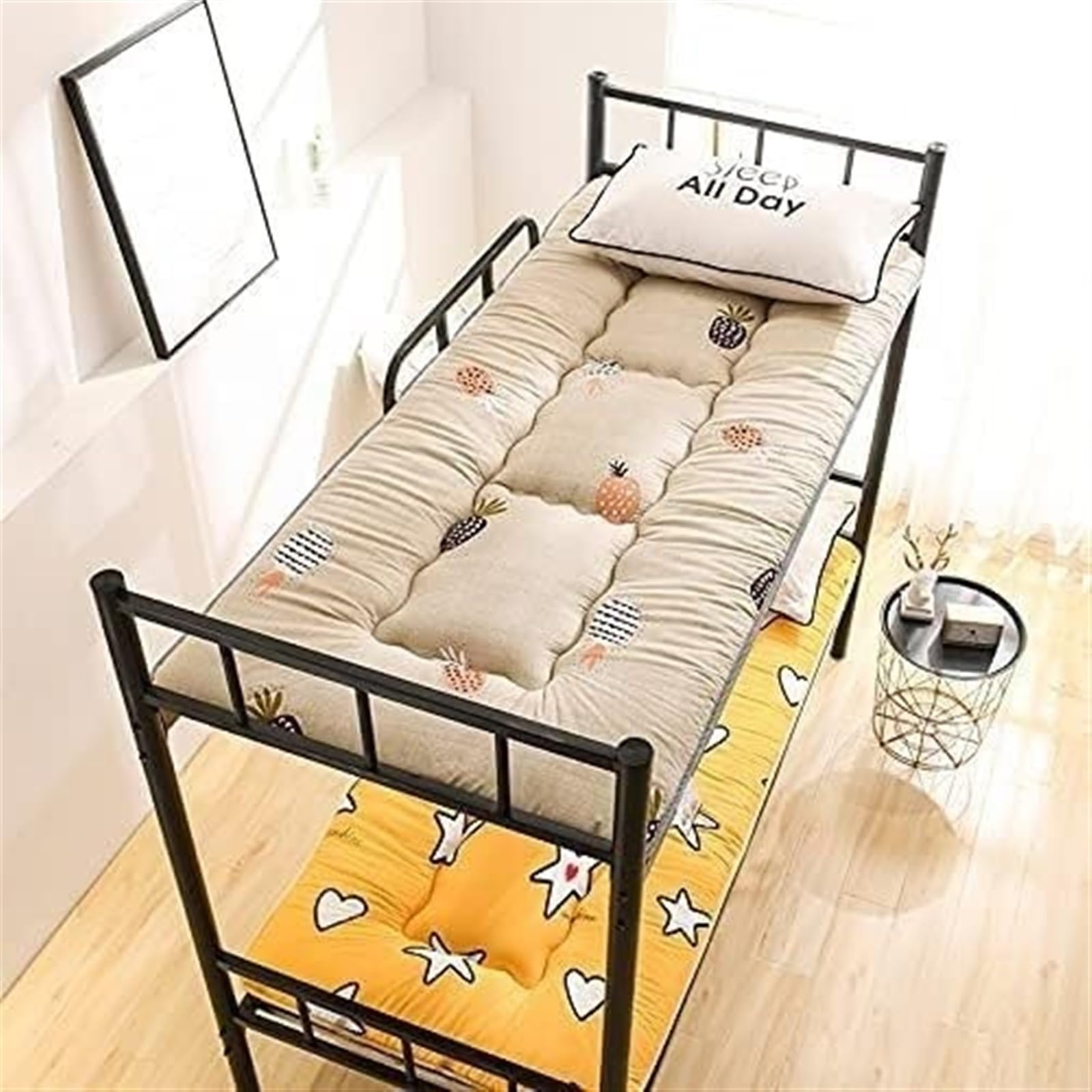 Matelas Souple Pliant de Style Japonais Tatami futon Simple Double Moelleux for dortoir d'étudiants Matelas de Couchage Pliable Enroulable épais antidérapant et Respirant(C,90 * 200cm)