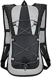 Mochila de Hidratação 2L Impermeável J'PRIB, Bolsa com Refil de Água para Corrida, Bike e Trilhas