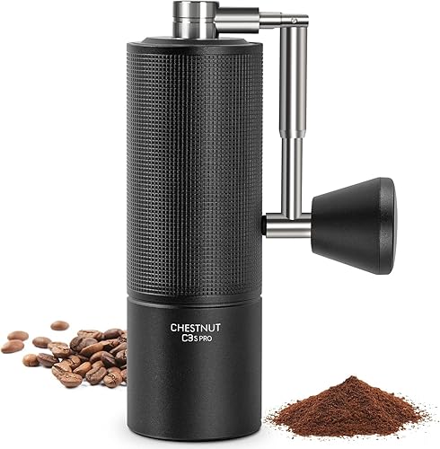 Miniatura 10 de TIMEMORE Castaña C2S Molinillo de Café Manual de Acero Inoxidable S2C Molinillo de Café Rebaba Cónica, Capacidad 25g Molinillo de Café Manual, C2S