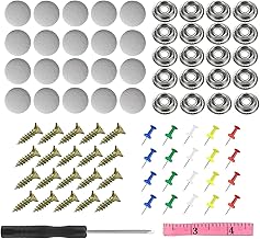 Buttons Car Roof, Roof Buckles for Car Interior, Car Interior Decoration, Car Roof Fastening, Fabric Fastening Screw, Snap Rivet Retainer, Grey, 20 Pieces