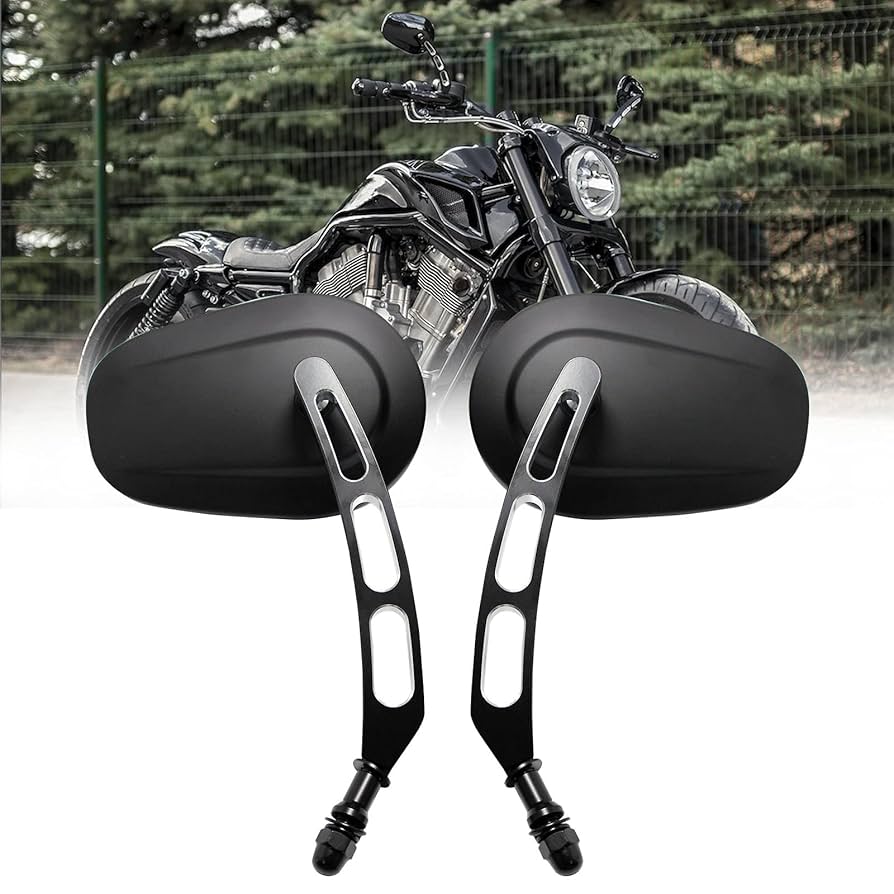 ビンテージ　鏡 Amazon.com: 8mm Black Motorcycle Rearview Side Mirror Hollow