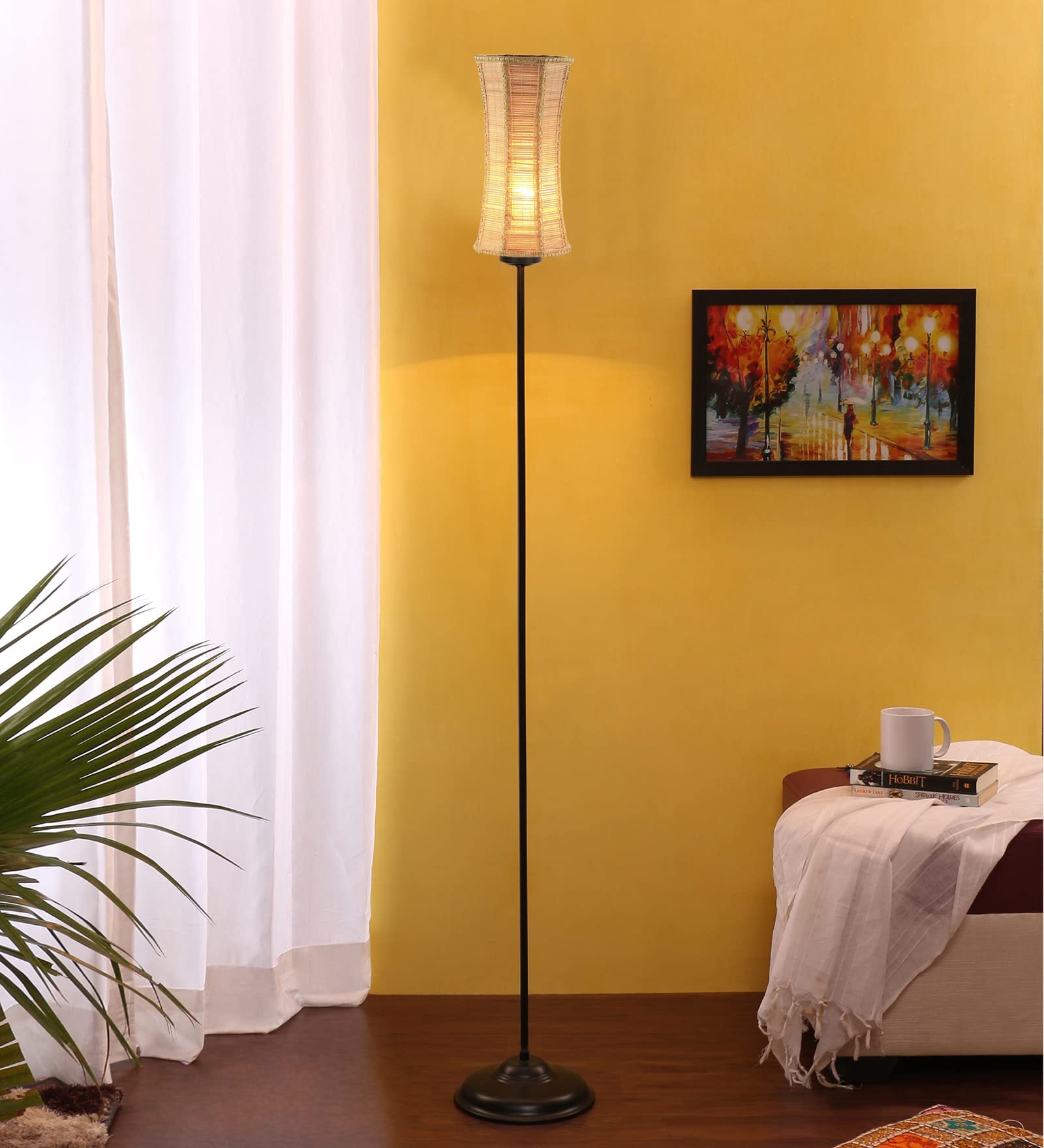 AMDHOME Thin Band Bamboo Shade with Iron Floor lamp-(10x59.25)-81-picture-33