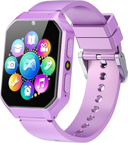 Reloj inteligente para niños de 6 a 12 años, juguetes con 26 juegos, reproductor de música, pantalla táctil HD de 1.69 pulgadas, cámara de video,