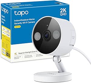 Tapo C120 Wi-Fi Camera Outdoor & Indoor, 2K 4MP Surveillance Camera, AI Home Security, Night Vision, Easy Installation, Magnetic Base, IP66 Weather Resistant, Alexa asin的图片