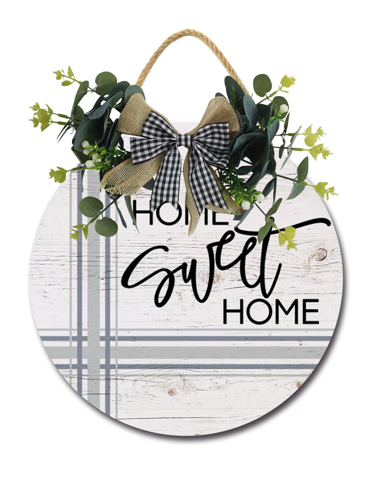 Guirlande De Noël En Bois À Suspendre À La Mode - Décoration De Porte