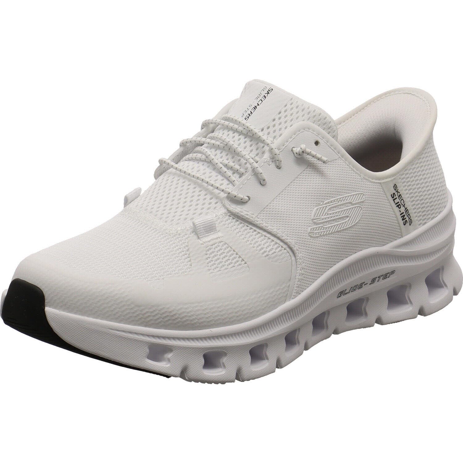 Skechers Men's Glide-Step Pro Slip-in Trainers, White Mesh/Hotmelt, 9.5 UK