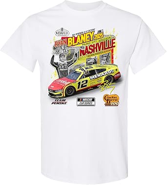Ryan Blaney #12 NASCAR 2025 Music City Nashville Speedway 6.1.2025 Win T-Shirt
