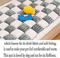 Vista 6 de FunnyFuzzy - Tapete cuadrado grande de color crema para mascotas, funda de sofá divertida y mullida, funda divertida y mullida para sofá de cama
