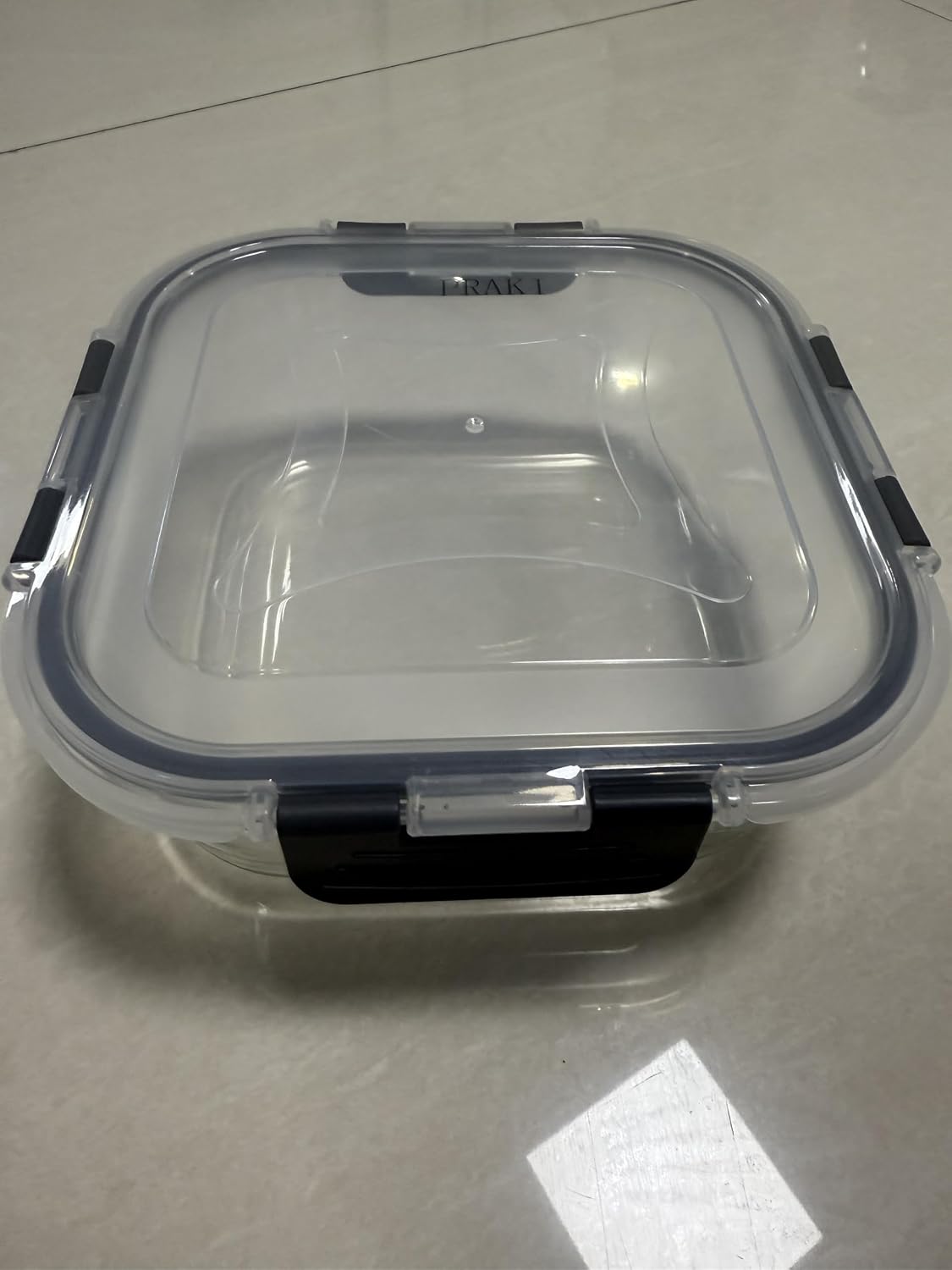 PRAKI Boxes of Glass, Glass Food Storage Containers with Lids Airtight, Kitchen Containers for Household or Kitchen Use - Labels & Marker