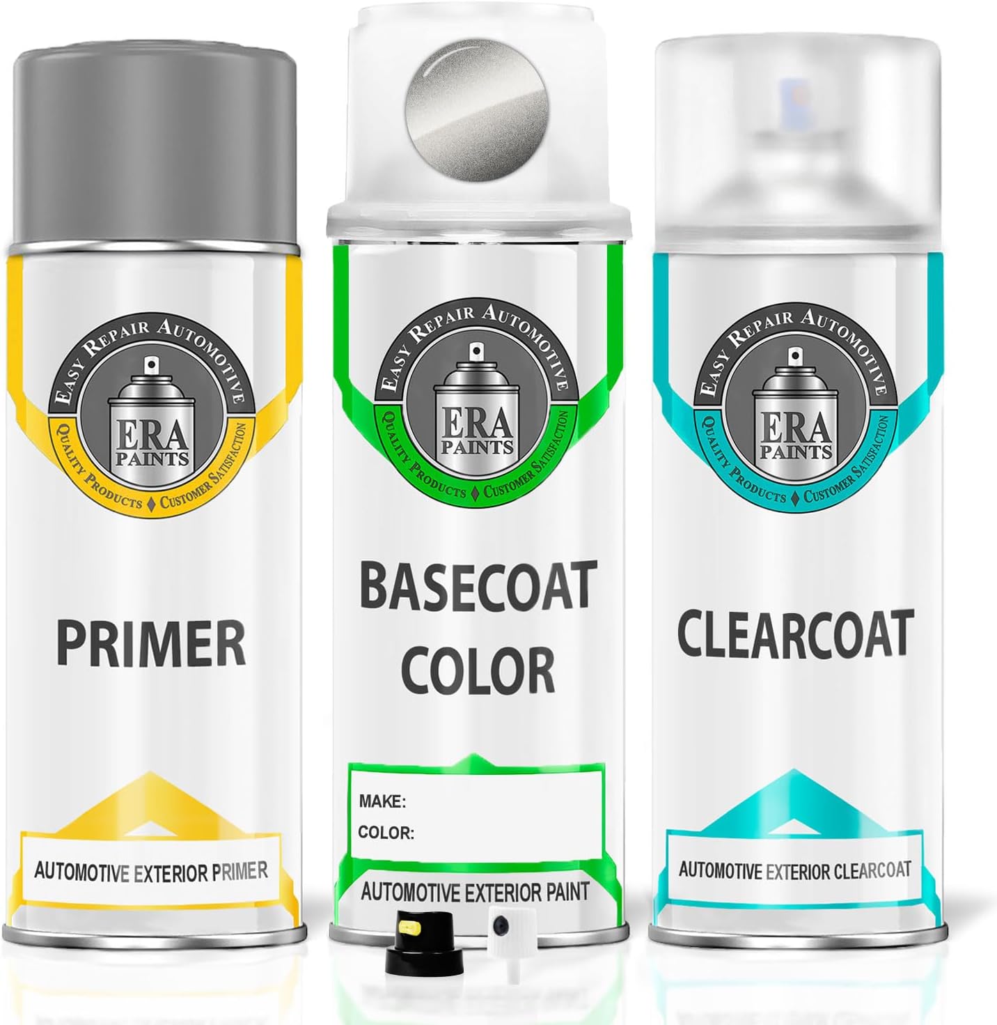 ERA Paints - 859/9859 - Mojave Silver Metallic for MERCEDES-BENZ Exact OEM Color Match Automotive Touch Up Paint for Cars - Scratch & Chip Repair for Metal & Plastic - Essential Kit - Made in USA