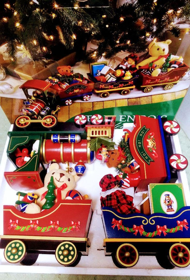 TRAIN EN BOIS クリスマス列車 【大型】 テディベア TRAIN EN BOIS クリスマス列車 【大型】 テディベア