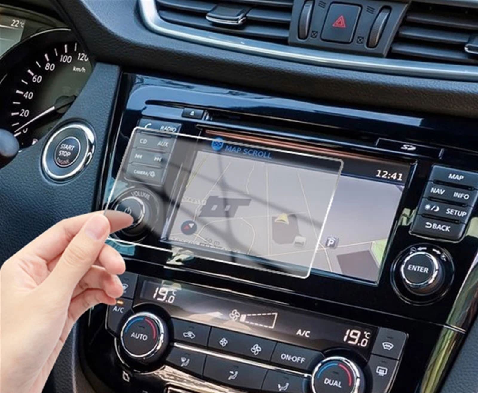 Verre de navigation haut de gamme pour habitacle Nissan X-Trail T32
