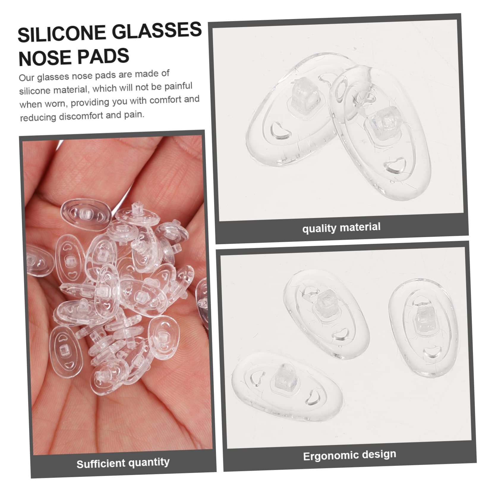 150pièces Plaquettes Nasales Antidérapantes Lot pour Lunettes Accessoires Confortables Et Pratiques Compatibles avec Cadres Et Ajustement Parfait Et Anti-dérapant