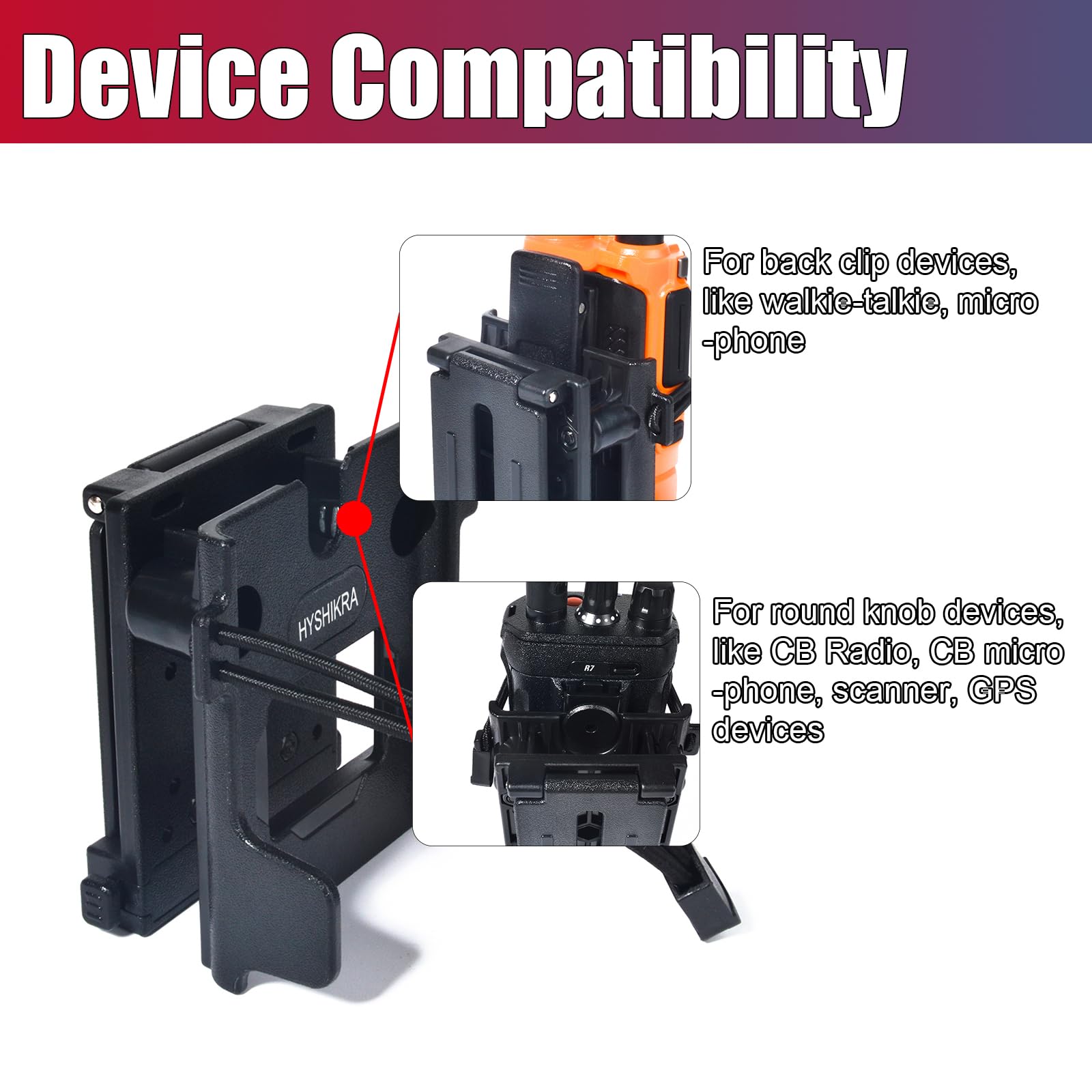 Clip universale da cintura fondina radio MOLLE supporto tattico per Baofeng Motorola Midland Kenwood Walkie-talkie