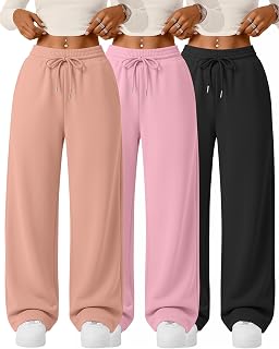 3 Packs Teen Girls Wide Leg Sweatpants Baggy Pants