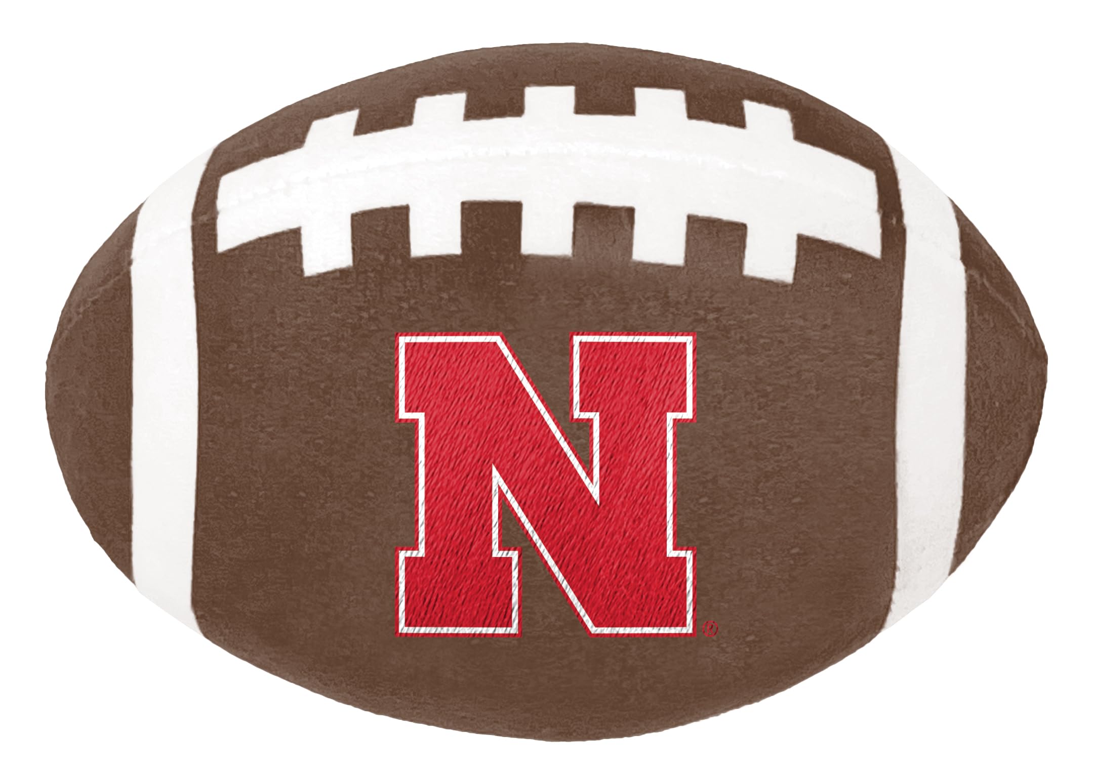ShopInstaPets Officially Licensed NCAA Football Dog Toy with Squeaker - Durable & Fun for All Dogs (Nebraska Cornhuskers)