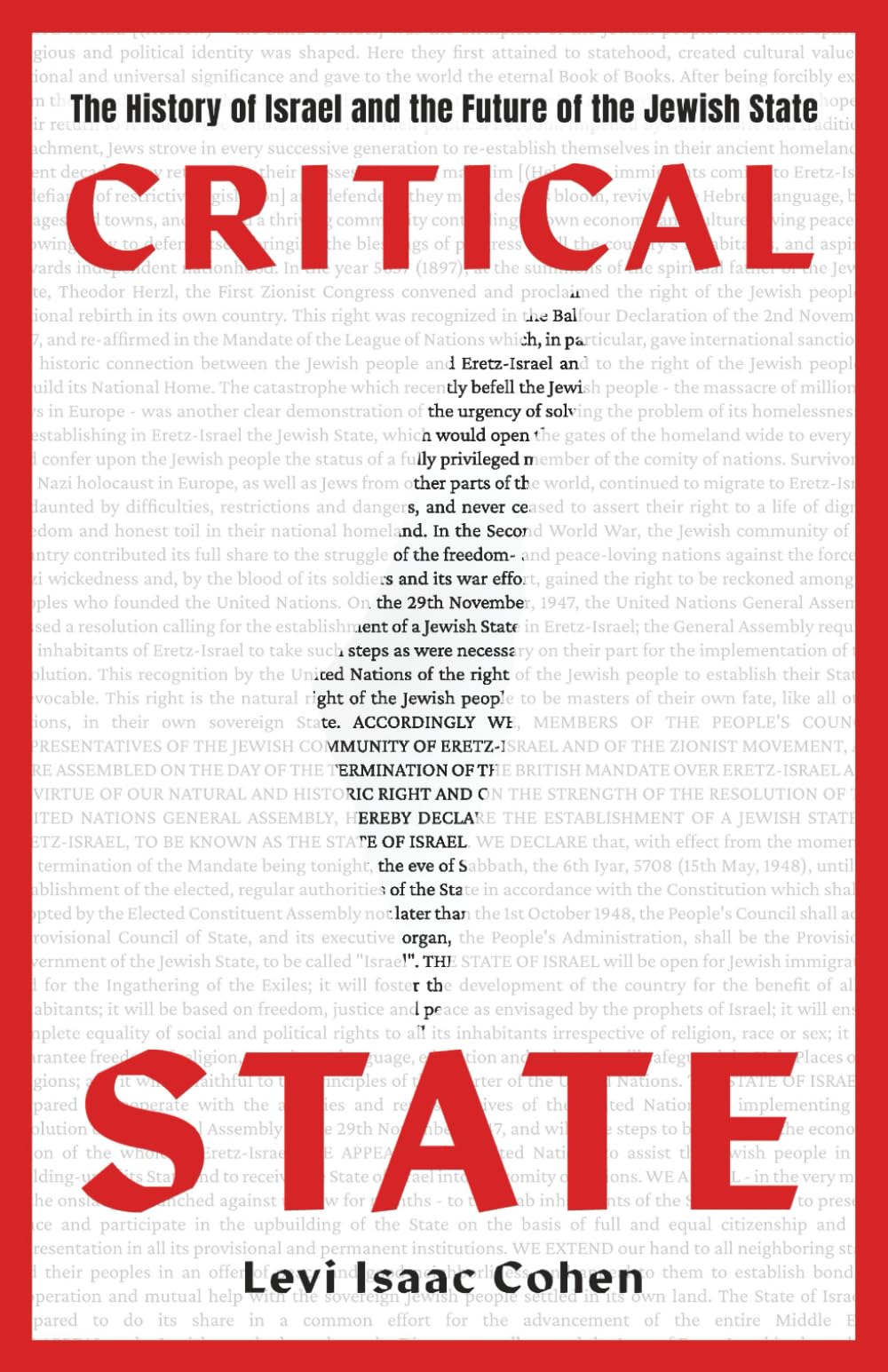 Critical State: The History of Israel and the Future of the Jewish State