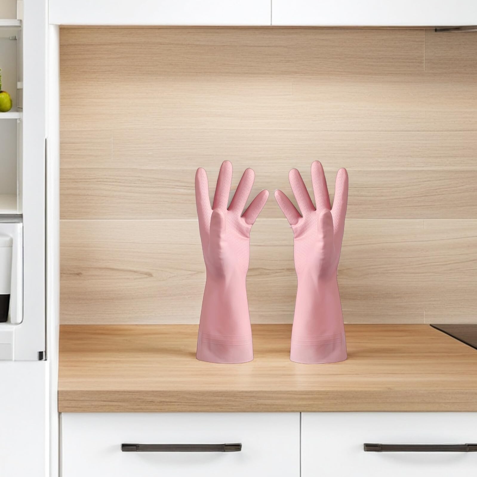 6paia Guanti Impermeabili Pervare Piatti Guanti da Cucina in PVC Riutilizzabili per Pulizia del Bagno del Bucato Lavori Domestici