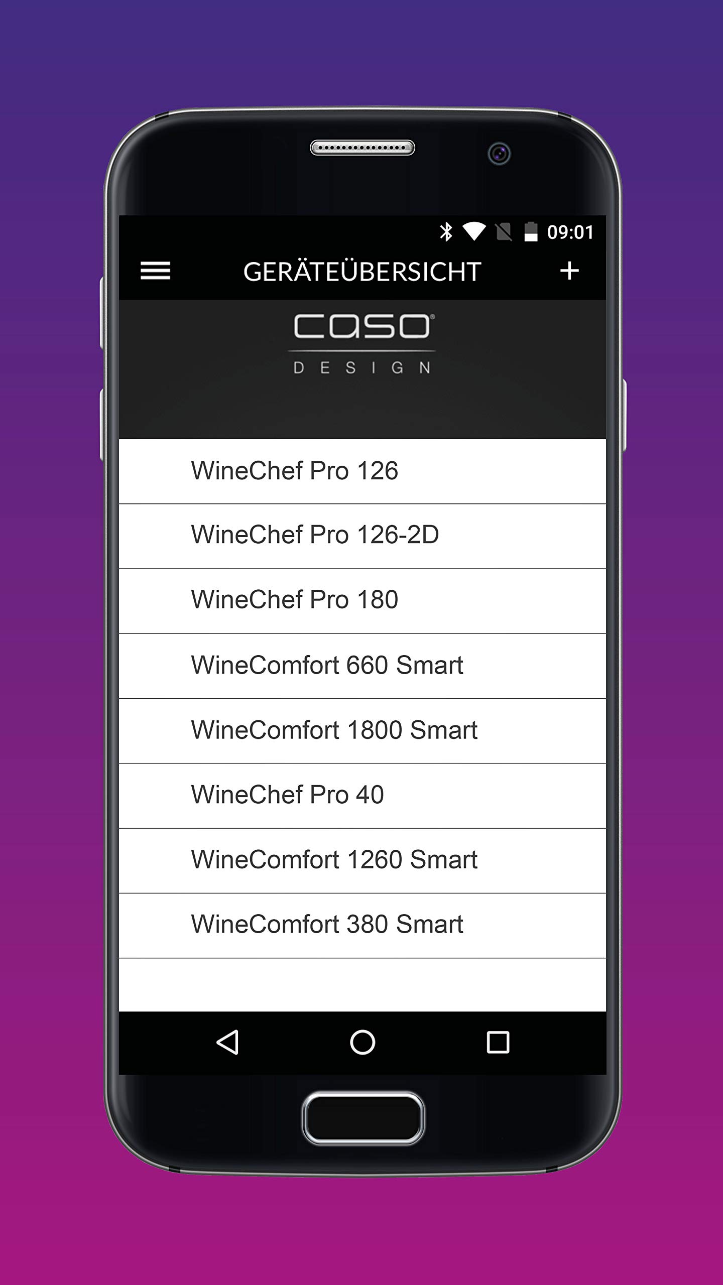 Caso WineComfort 1800 Smart-App Weintemperierer Kompressortechnik 180 Flaschen Weinkühlschrank Edelstahl Glas
