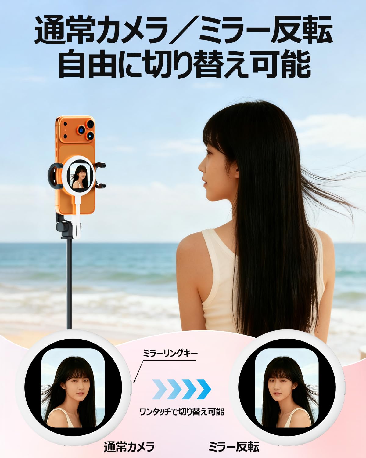 Amazon.co.jp: XPT021 自撮りモニター iPhone専用 自撮り モニター