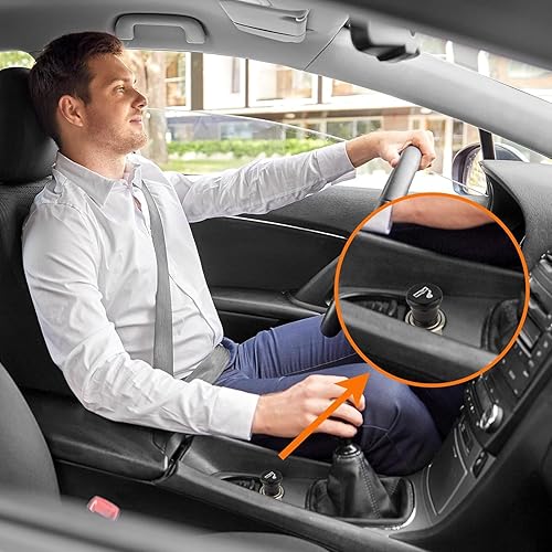 Miniatura 2 de Enchufe para encendedor de cigarrillos de automóvil, enchufe de 12 V, 0.787 in, botón de repuesto, toma de corriente para el automóvil, enchufe de