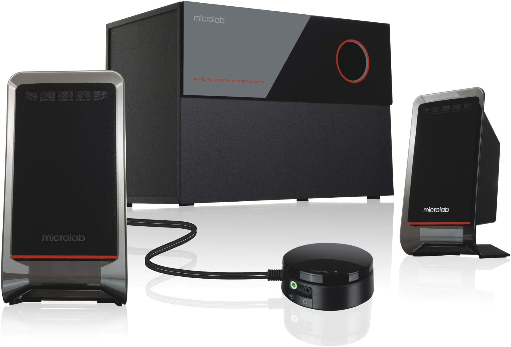 Microlab M 200 40 W Black, Red – Speakers