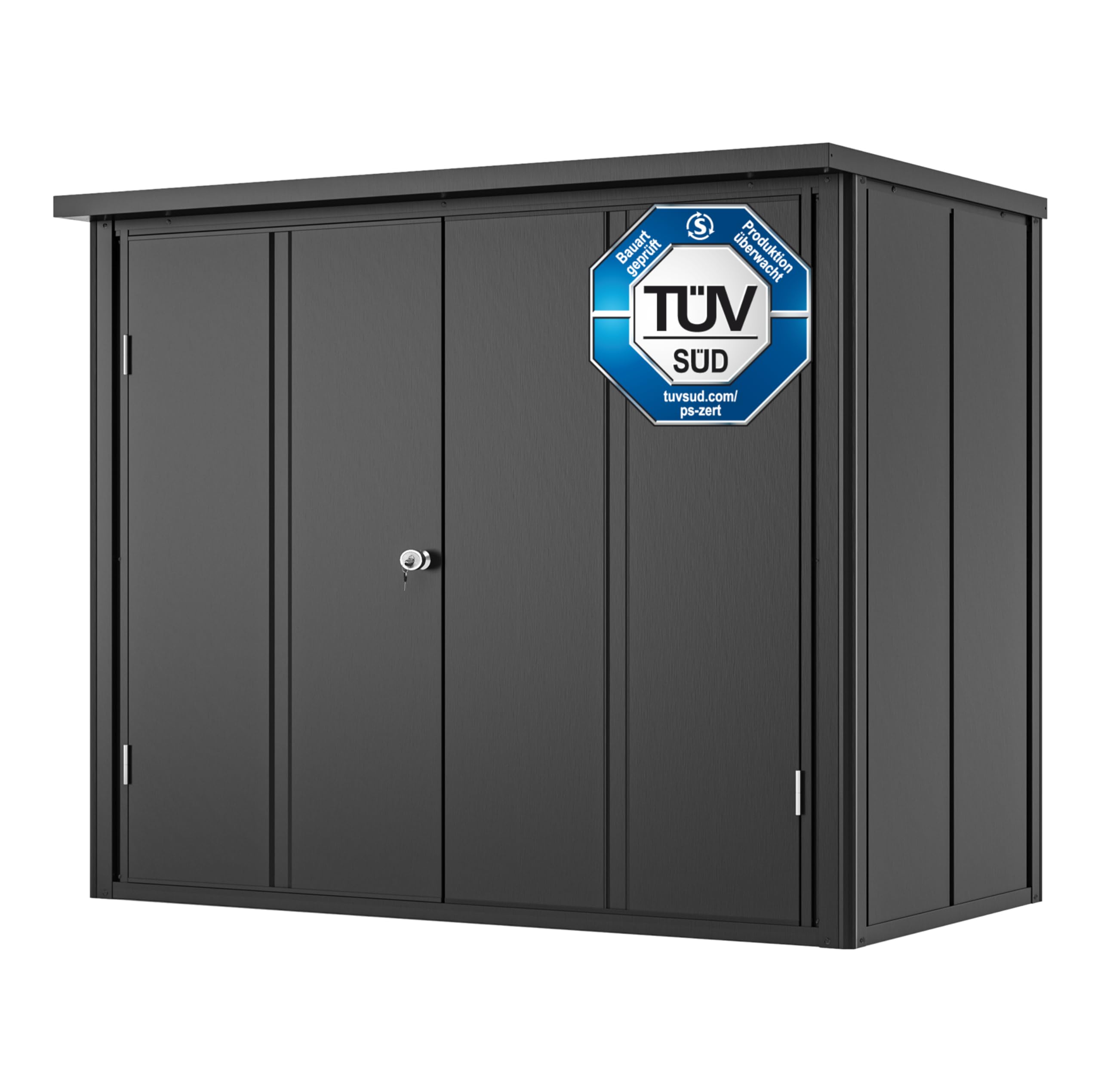 GFP Primeyard Armario Exterior metálicos 156x84x131 cm Caseta de
