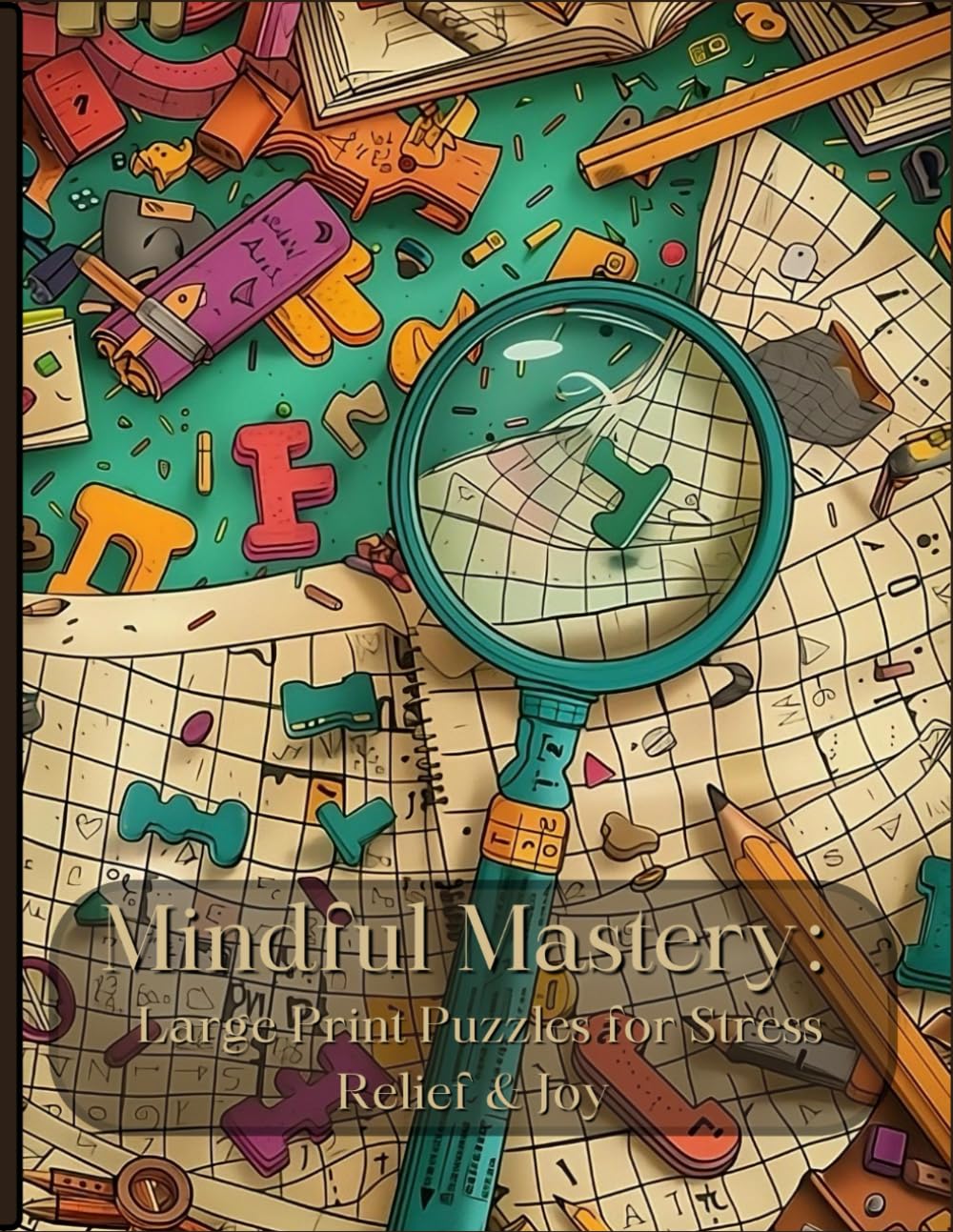 Mindful Mastery: Large Print Puzzles for Stress Relief & Joy