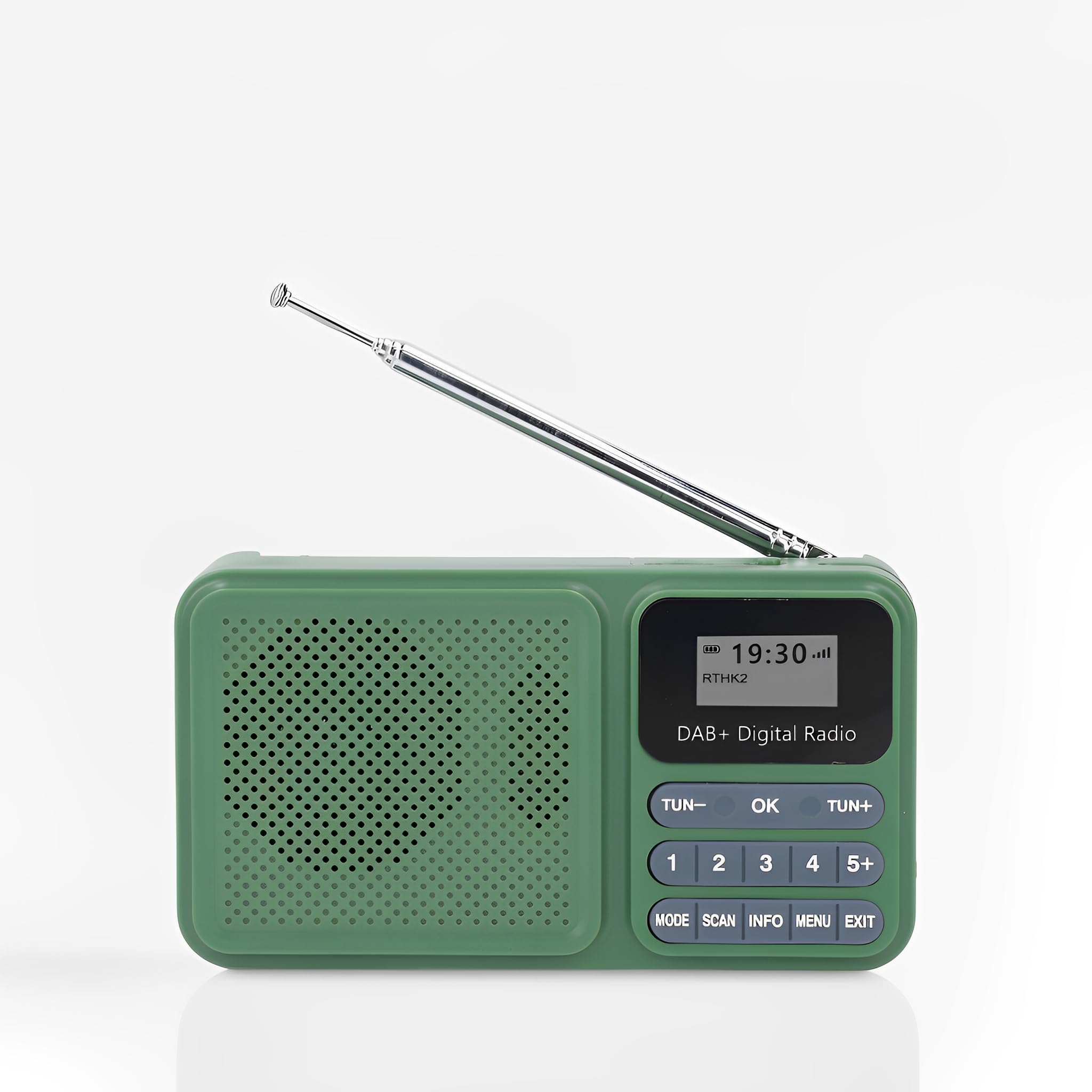 LICAEVEY Radio Numérique Dab à énergie Solaire avec Haut-Parleur Bluetooth - Radio Portable AM ​​/ FM, Lecture de Musique USB, écran LCD, Batterie Rechargeable pour la Maison et
