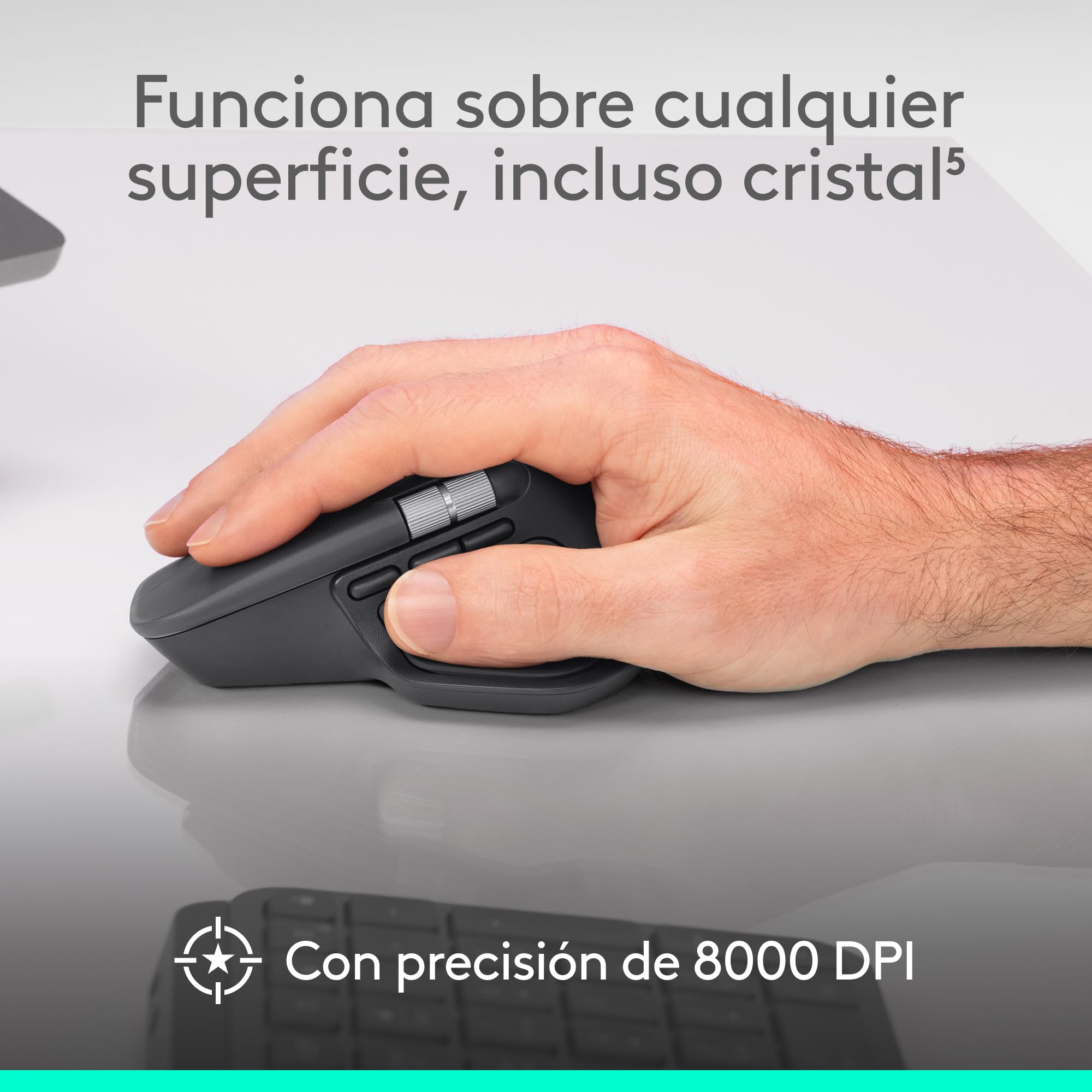 Logitech MX Master 4, ratón inalámbrico ergonómico con Respuesta háptica Avanzada, Desplazamiento ultrarrápido, Carga USB-C, Bluetooth, Windows, macOS - Negro
