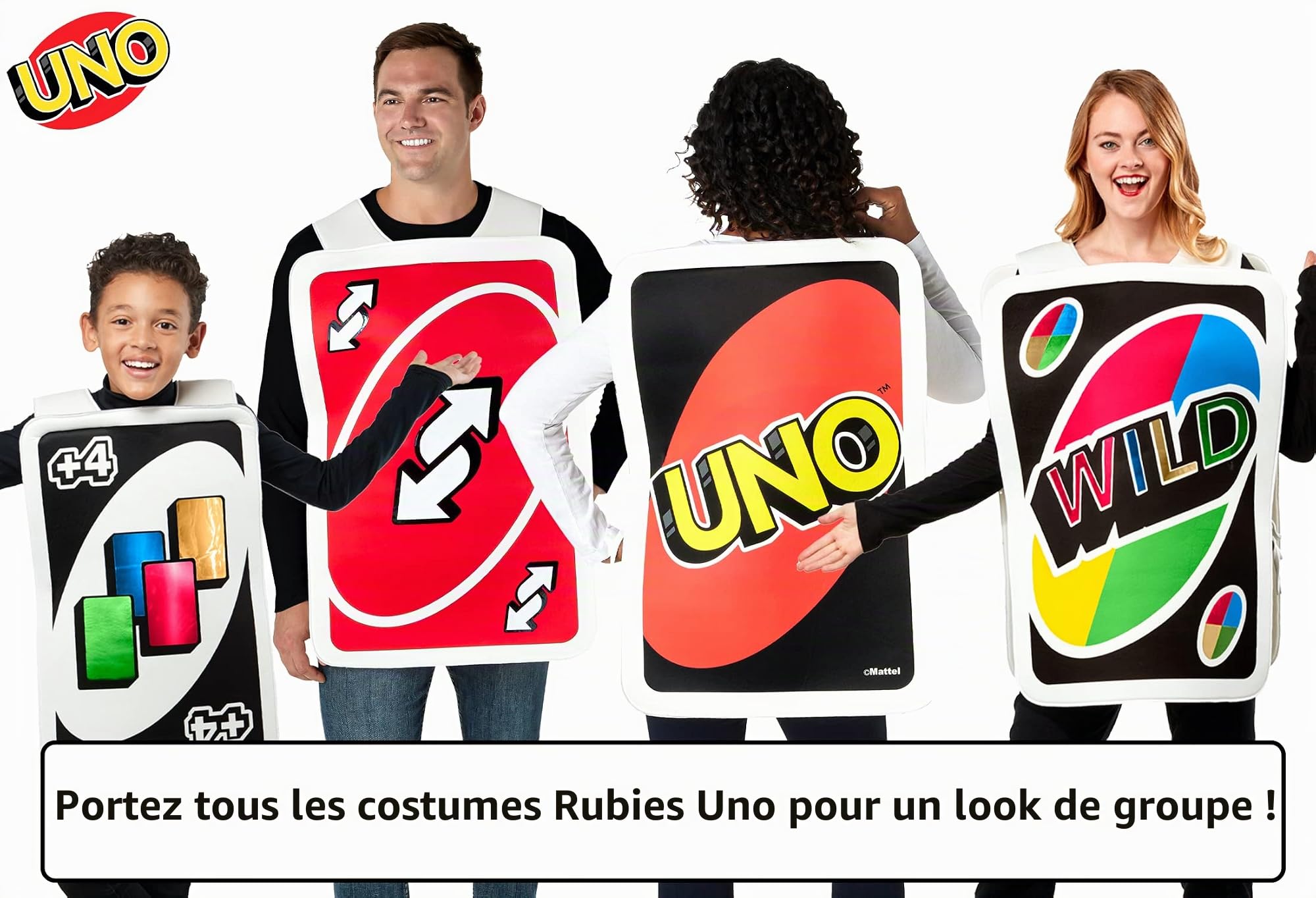 Rubie's Mattel Games Uno Draw Costume de quatre cartes pour enfant Taille unique