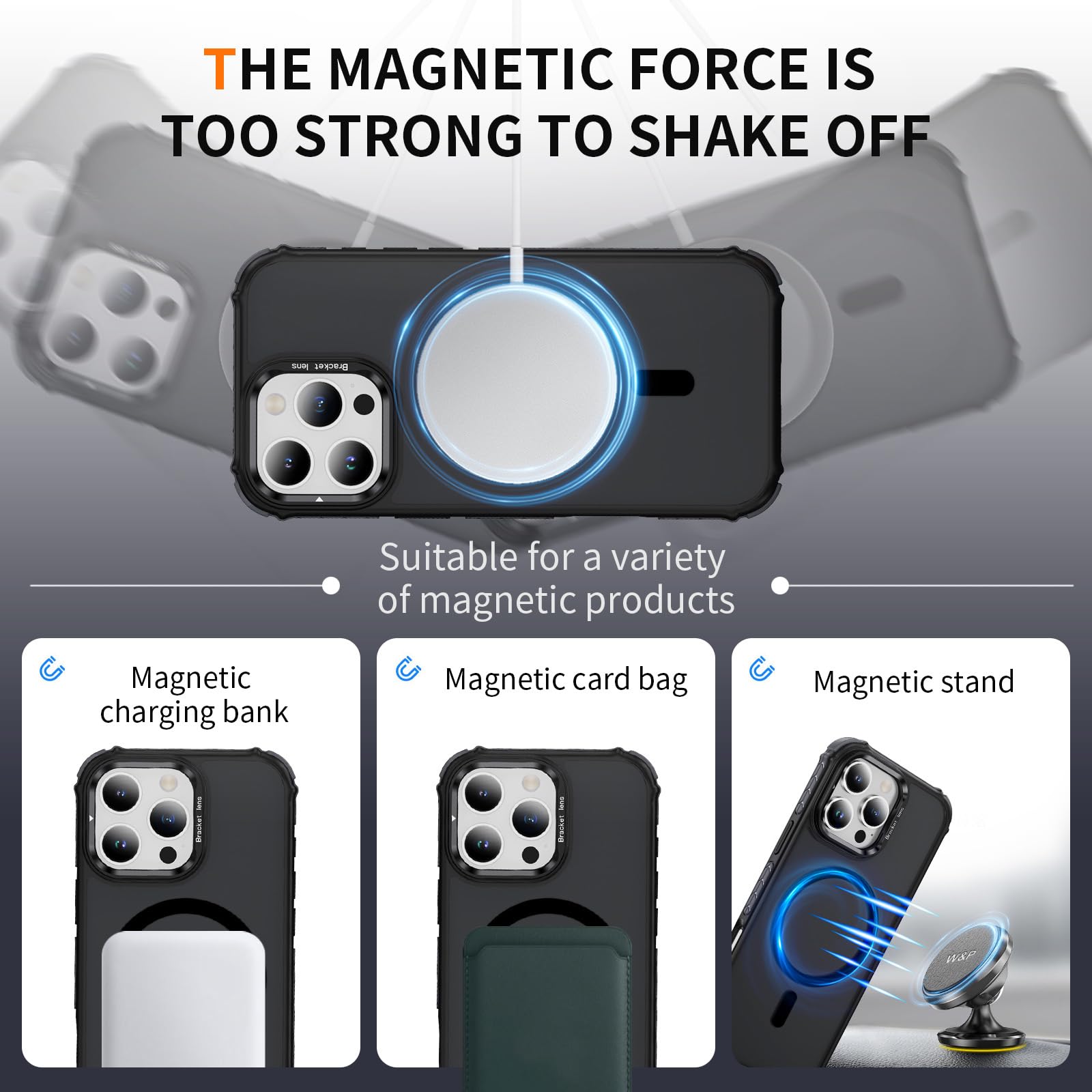 Para Magsafe Magnético Sem Fio Capa De Carregamento IPhone 14 Plus 13 12 11 Pro Max Luxo Silicone Transparente À Prova De Choque I.628455992 - Foto 5