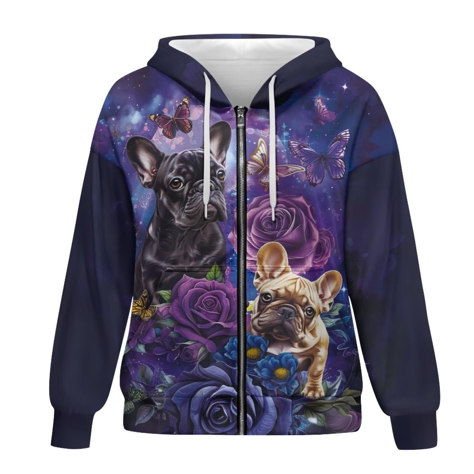 Showudesigns Zip Up Jackets for Women Plus Size Hoodies & Sweatshirts Fall Pullover Spring Tops