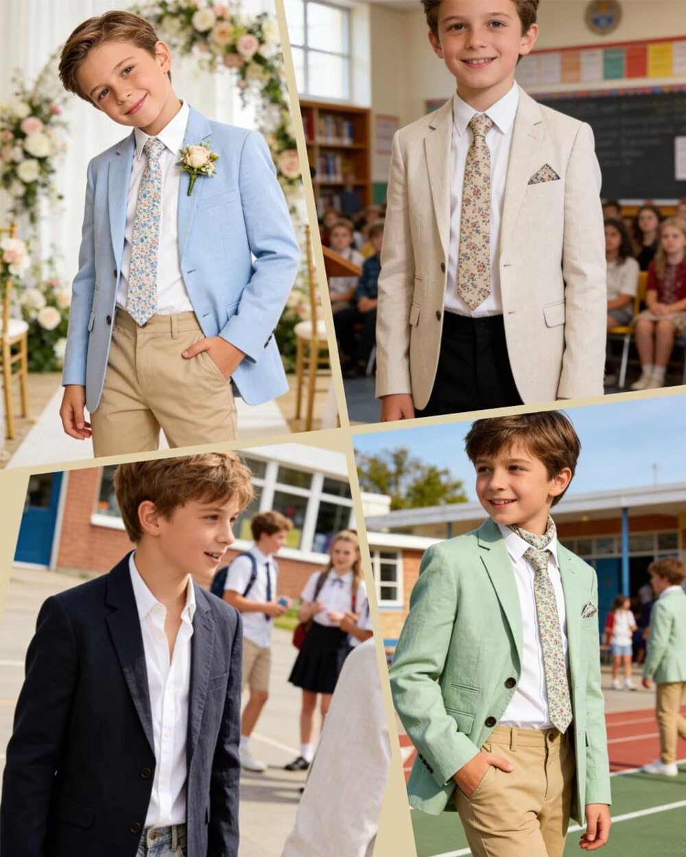 Bofan Linen Boys Blazer Formal Suit Jackets for Boy Outwear Jacket & Coats for Kids Boys’ Fashion Summer Wedding Outfit - Image 8