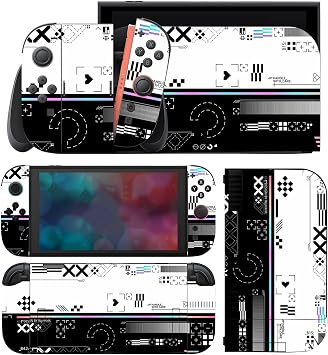 Full Wrap Skin for Switch 2 Protector Vinyl Decal Stickers for NS2 Skin Cover Skull Black White