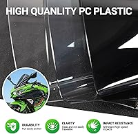 Vista 7 de Parabrisas de motocicleta para Kawasaki Ninja400 Ninja 400 2018 2019 2020 2021 2022 2023 2024 2025 2026 Adventure Sport Carenado Deflector Protector