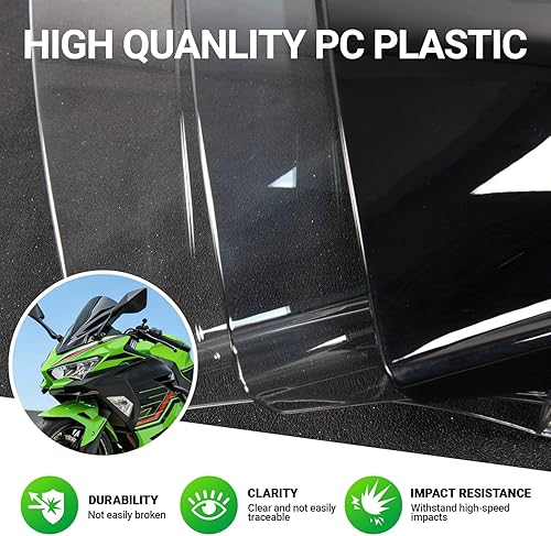 Miniatura 7 de Parabrisas de motocicleta para Kawasaki Ninja400 Ninja 400 2018 2019 2020 2021 2022 2023 2024 2025 2026 Adventure Sport Carenado Deflector Protector