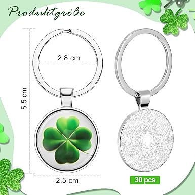 ARGENTO 925 PORTACHIAVI Uomo Donna Quadrifoglio Coccinella Ferro Di