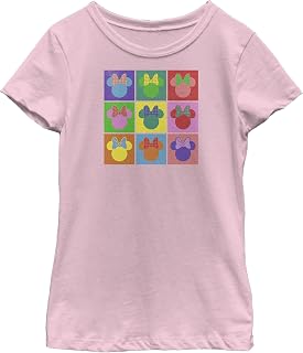 Disney Girls Disney Characters Warhol Minnie Girl's Solid Crew Tee