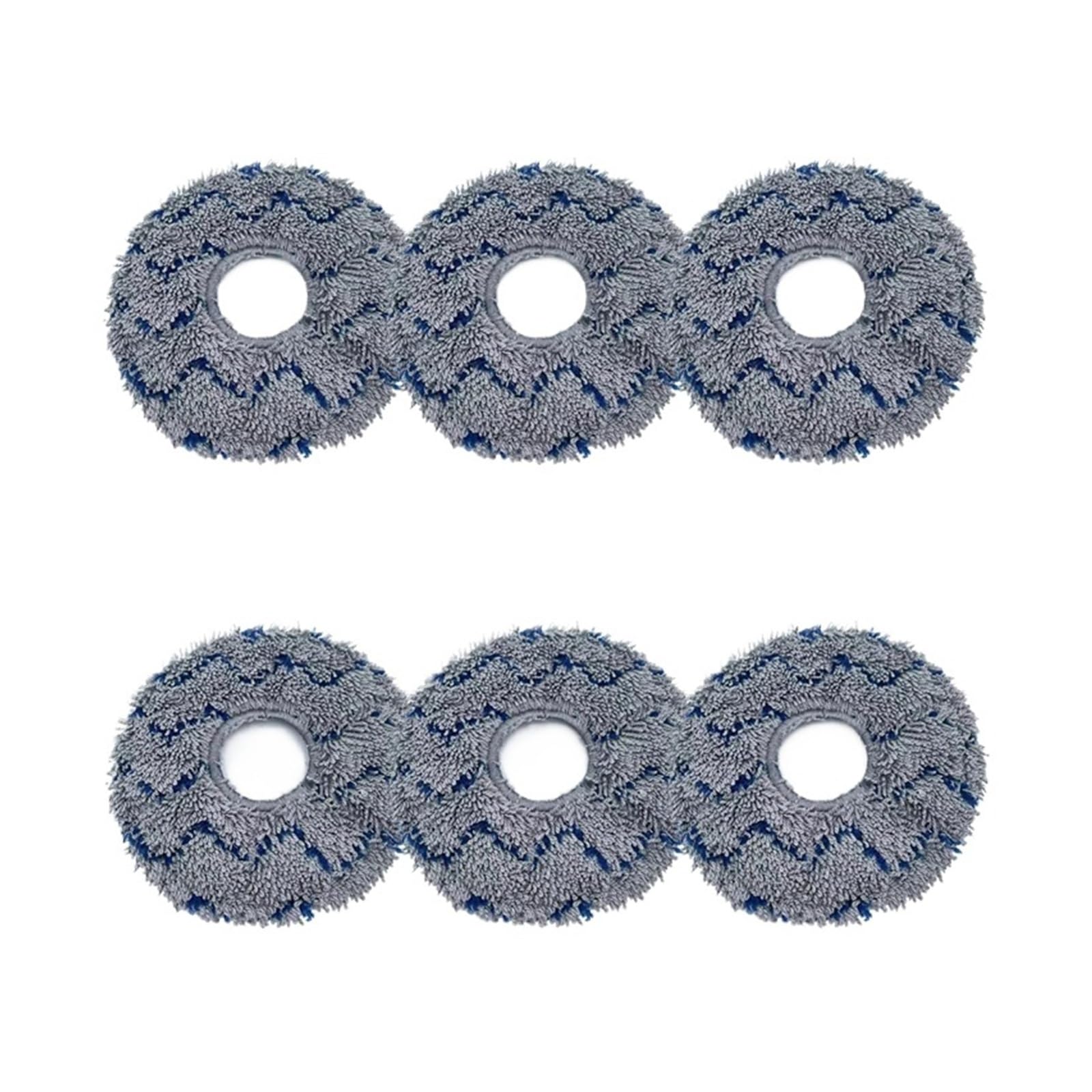 Serpillères lavables pour Ecovacs Deebot X1 Omni et T10 Turbo (pack de 6 pièces)