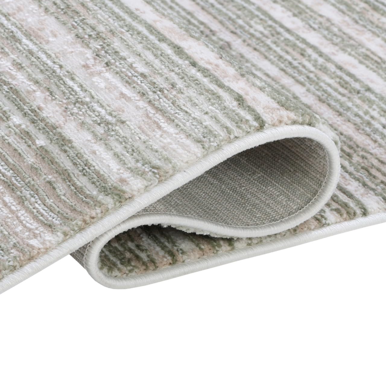 Mazovia Alfombra Salón 80x150cm Verde Abstracto Suave Antialérgico Vistoso