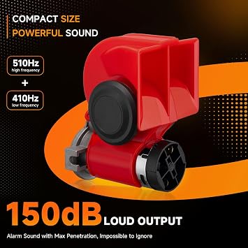Train Horns for Truck, BANHAO Air Horn for Motorcycle, Train Car Pickup Vehicle 12V universal kit Super Loud