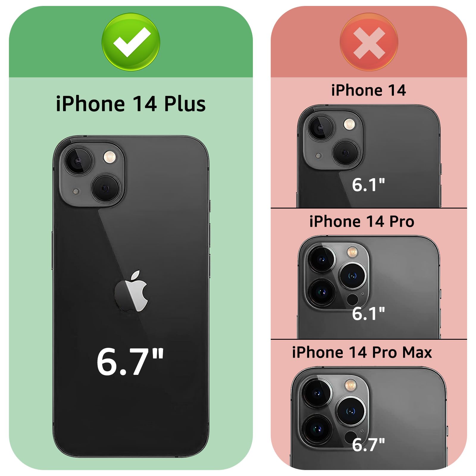 Amazon.com: XcaseBar for iPhone iPhone 14 Plus 6.7
